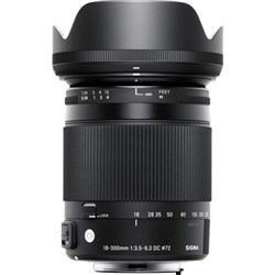 Sigma 18-300mm 3.5-6.3 "C" OS HSM EOS Mount Lens