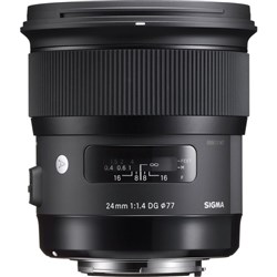 Sigma 24mm F1.4 DG HSM Art Nikon Mount Lens