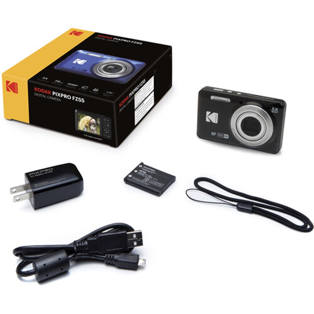 Kodak FZ55 Friendly Zoom Black Compact Digital Camera Diamonds Camera