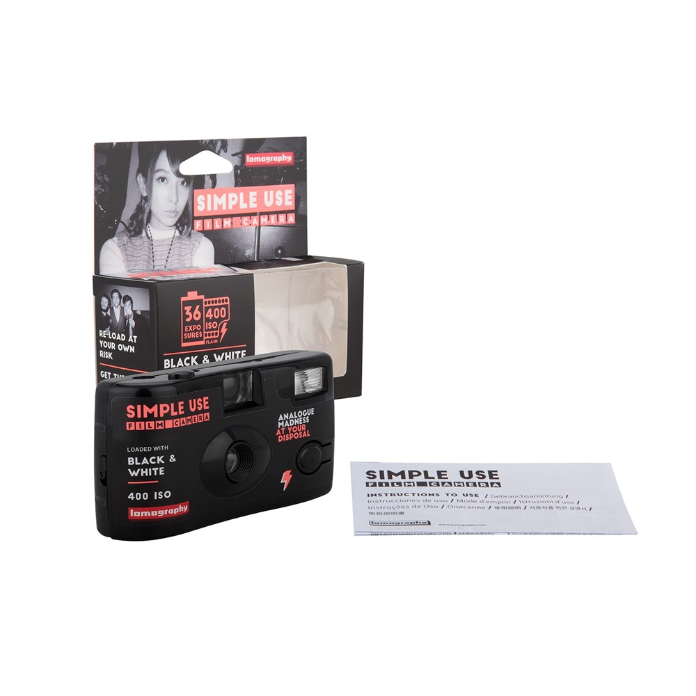 Lomography B&W Disposable Film Camera Single Use Black & White