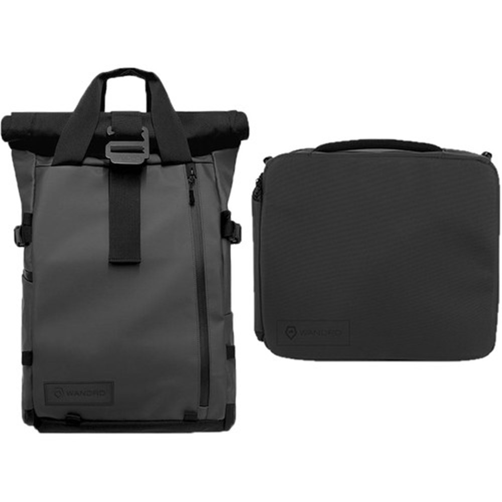 Wandrd Prvke Black 21L V2 Bundle Backpack Diamonds Camera