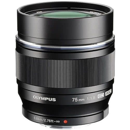 M.ZUIKO DIGITAL ED 75mm F1.8(ブラック） OM System 75mm F1.8 Black Micro 4/3 Lens | Diamonds Camera