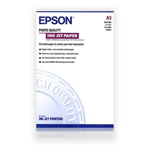 Epson Photo Quality A3 Inkjet Paper 100 Sheets | Diamonds Camera