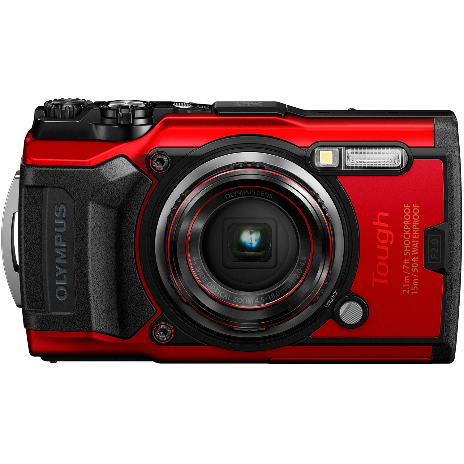 Olympus TG6 Red Camera Diamonds Camera