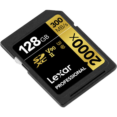 Lexar 128GB SDXC 300mb/s UHSII SD Memory Card Diamonds Camera