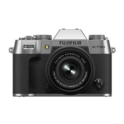 X-T50_front_15-45_silver